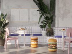 Стул Saga, розовый