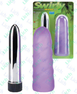 Вибратор с силиконовой насадкой «Swirly»