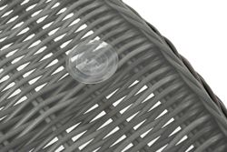 "Эспрессо" плетеный круглый стол, диаметр 118 см, цвет графит