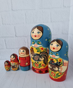 Матрешка "с курочкой" традиция 5мест