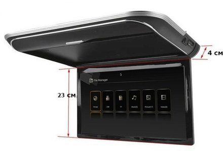 Монитор потолочный - ERGO ER15M с экраном 15.6” (1920х1080 FullHD) черн