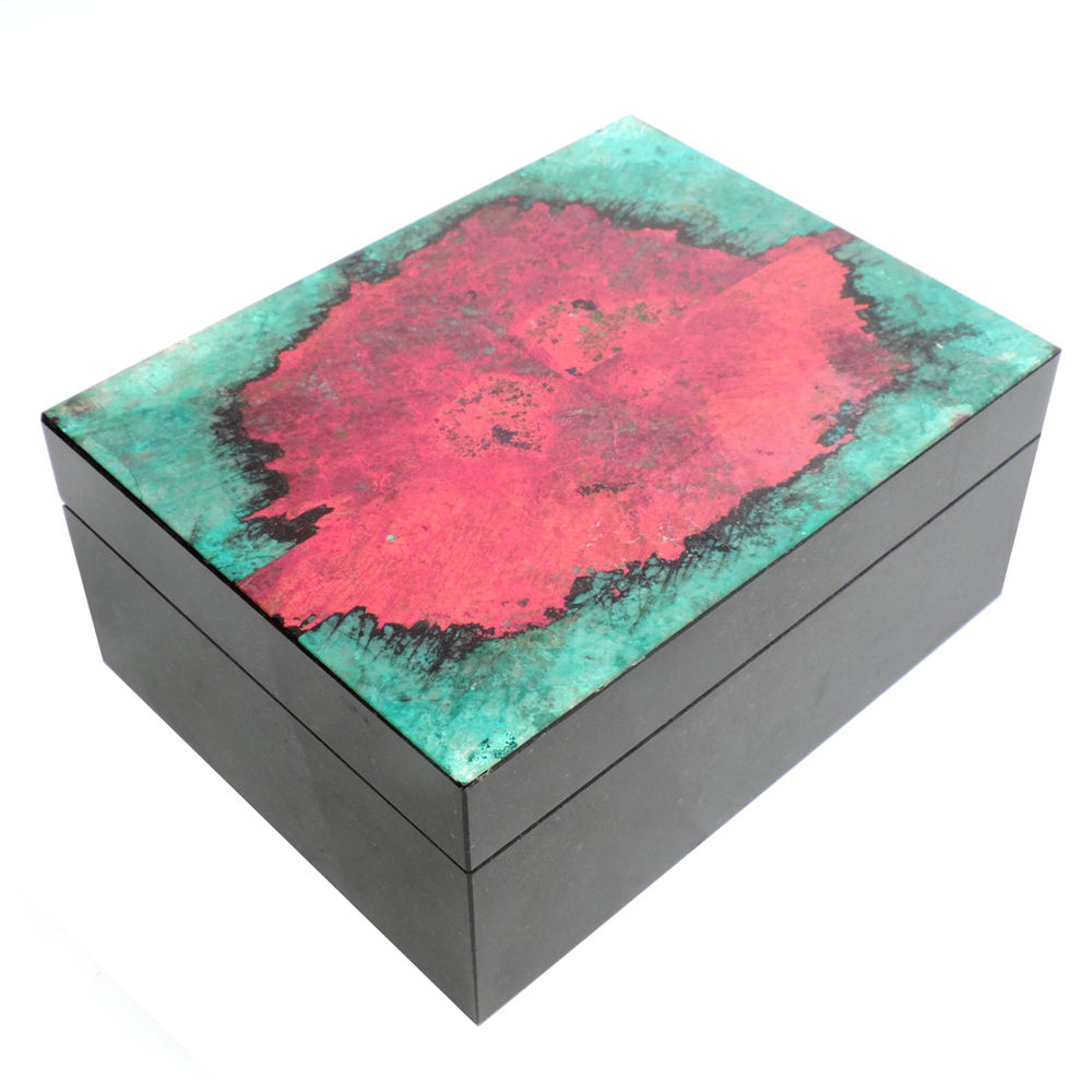 Шкатулка хризоколла купритовая