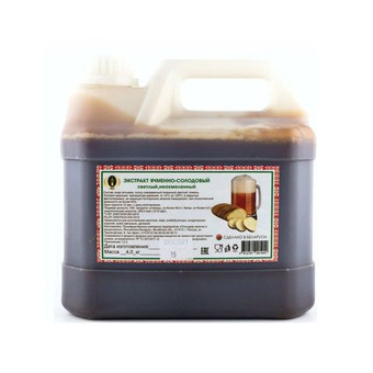 Экстракт солодовый Светлый НЕохмеленный, 3л/4кг