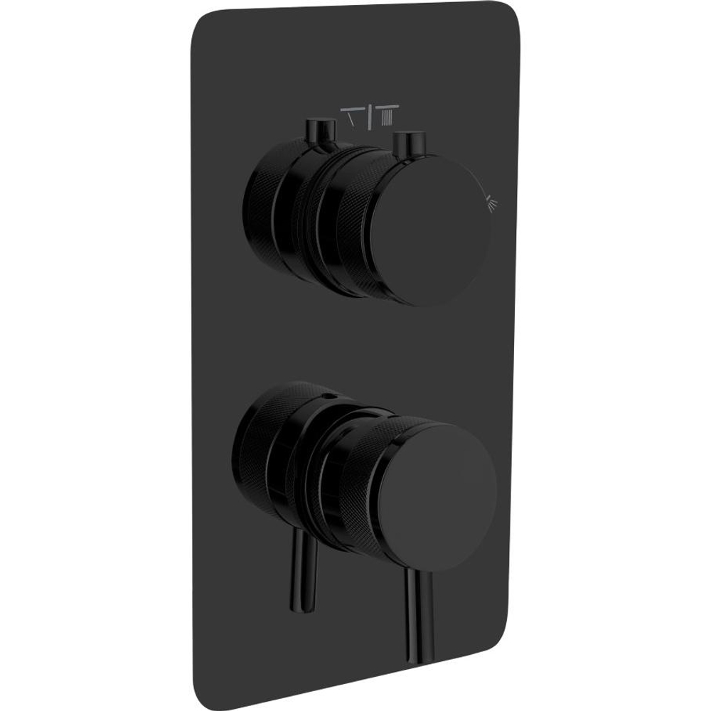 Встраиваемый смеситель для душа и ванны двухпроходной Boheme CELL 135-2-SGM SHINE GUN METAL