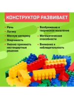Конструктор пластиковый «Семицветик», 42 детали
