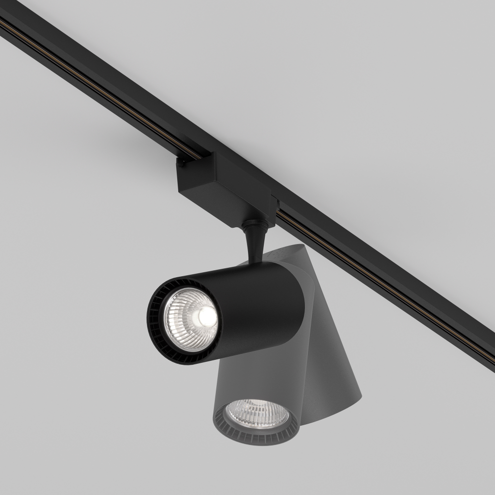 Трековый однофазный светодиодный светильник Maytoni Unity Vuoro TR003-1-36W4K-W-B