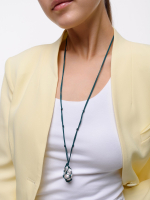 Колье "Cord Pearl" Green с жемчугом