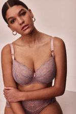 Бюстгальтер Madera с чашками на тонком поролоне (Размер: 70E) (Цвет: розовый с серым)