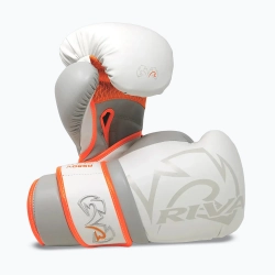 Боксёрские перчатки Rival Impulse Sparring Gloves Gants бело-оранжевые