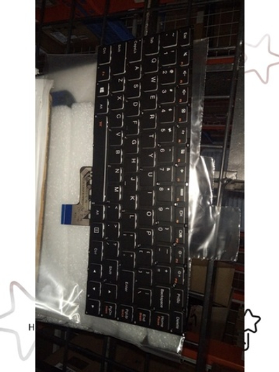 Клавиатура для Ноутбука Lenovo LenovoYoga 700 700-14ISK с подсветкой, раскладка - английская, черная (25215033)