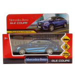 Модель ин. мет. "Mercedes-Benz Gle Coupe" 12см, двери, синий хром, коробка GLE-COUPE-BUCH (Технопарк)