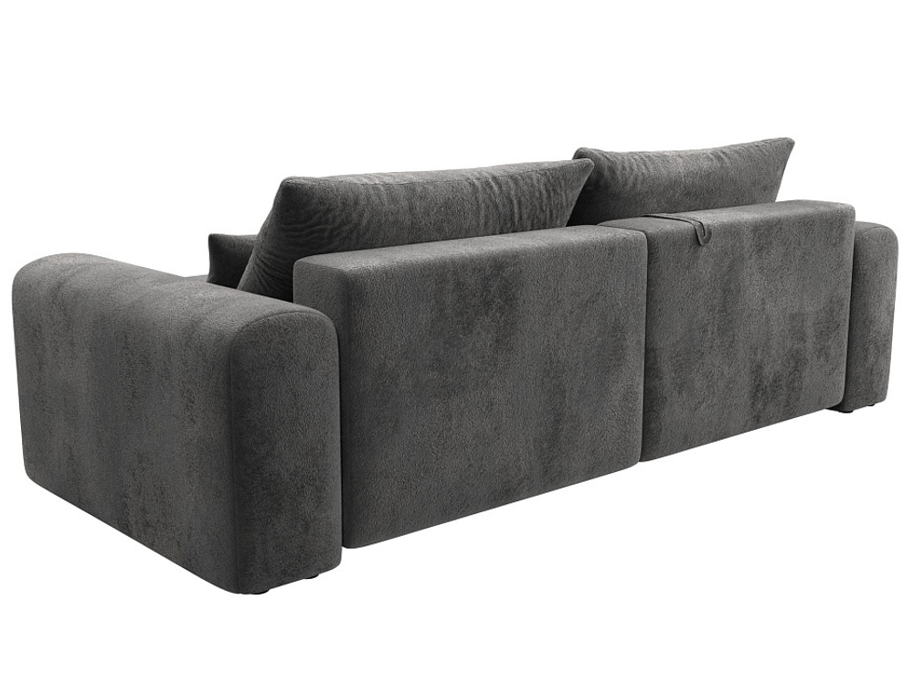 Диван угловой Лига-056 НПБ угол универсальный ВЕЛЮР TOWER 10 серый