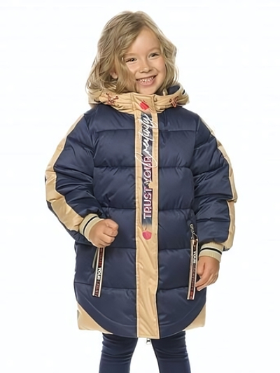 Пальто для девочек р-р (110, Синий(41))