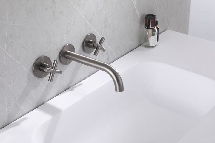 Смеситель ABBER Wasser Kreis AF81121NG для раковины скрытого монтажа, никель