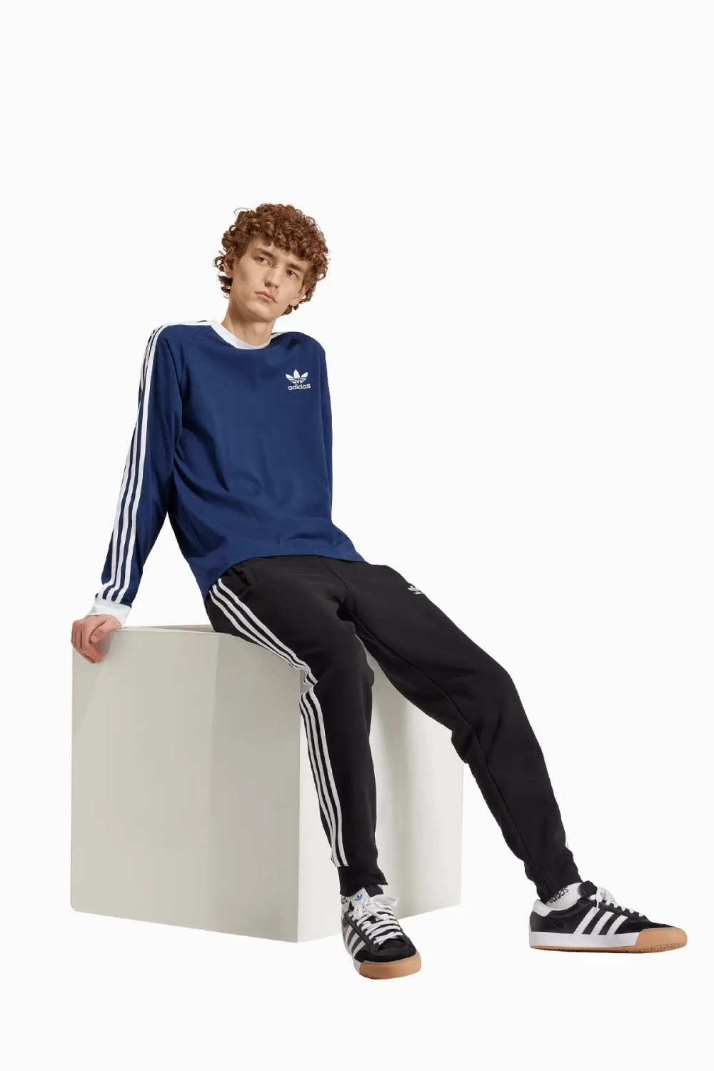Футболка с длинными рукавами adidas Adicolor Classics 3-Stripes - зеленый