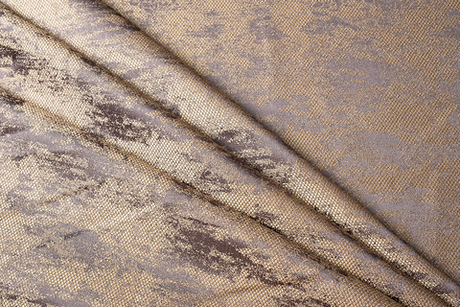 Ткань Портьера Хьюстон (HOUSTON) золото-серый 275x260см Серый##Золотой Garda Decor