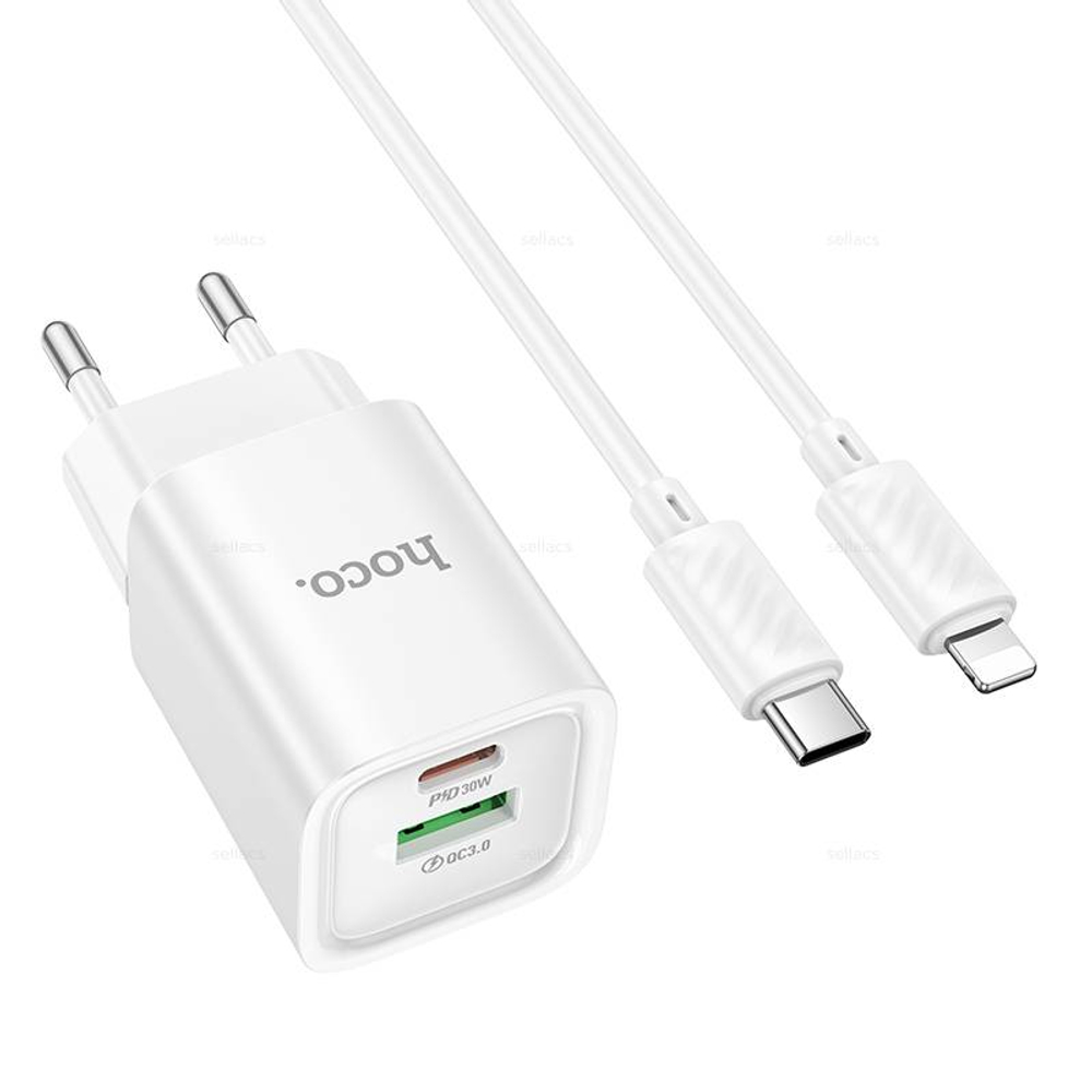 Зарядное устройство для Lightning Hoco C149A PD30W+QC3.0 (white)
