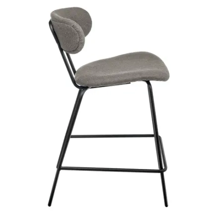 Стул полубарный Bradex Home Ant букле серый