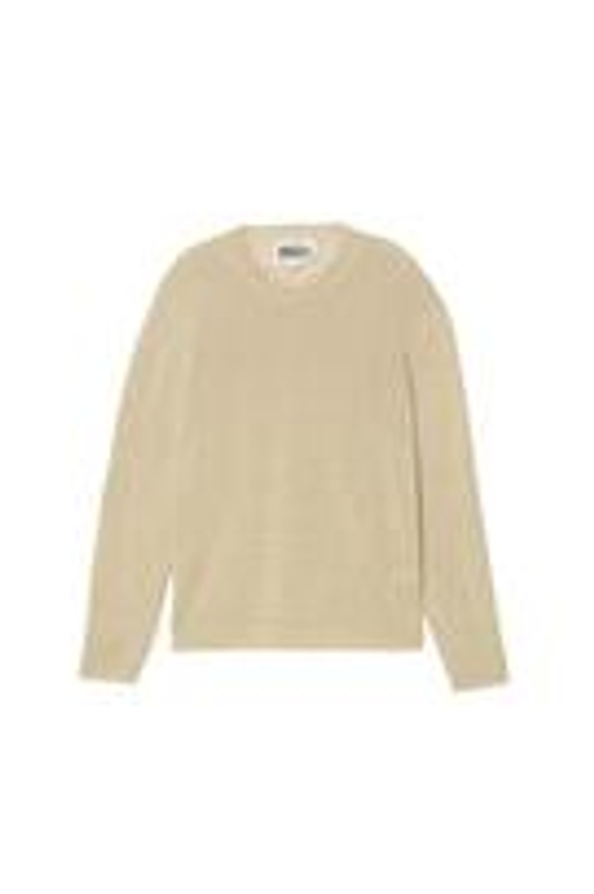 ZARA X BENITO ANTONIO СВИТЕР ИЗ 100% ЛЬНА, ЖЕЛТОВАТО-КОРИЧНЕВЫЙ
