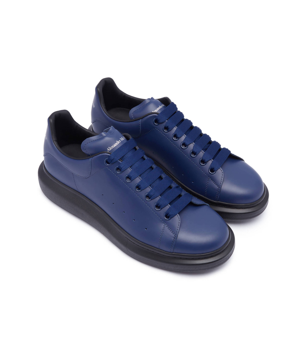 Кожаные кроссовки Alexander McQueen - темно-синий(727388 WIEE0)