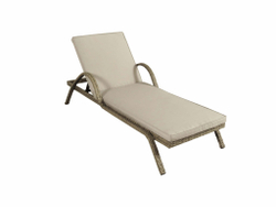Шезлонг из искусственного ротанга Империал цвет Greige