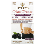 Hyleys Tea, средство для очищения кишечника, ежевика, без кофеина, 25 чайных пакетиков, 37,5 г (1,32 унции)