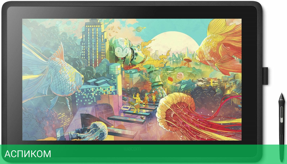 Графический планшет Wacom Cintiq 22 LED черный (DTK2260K0A)
