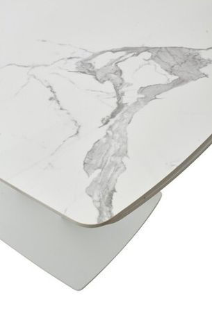 Стол ALATRI 120 GLOSS STATUARIO WHITE SINTERED STONE / WHITE