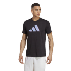 Мужское теннисное поло adidas Graphic T-Shirt Men - Black, Violet