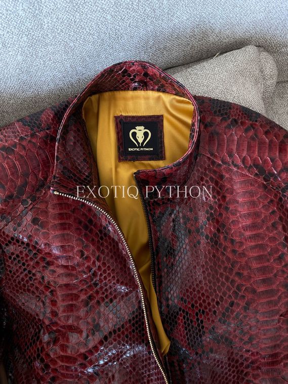 Мужская куртка из кожи питона JT-119