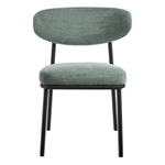 Стул Lucas 2 шалфей шенилл с чёрными ножками