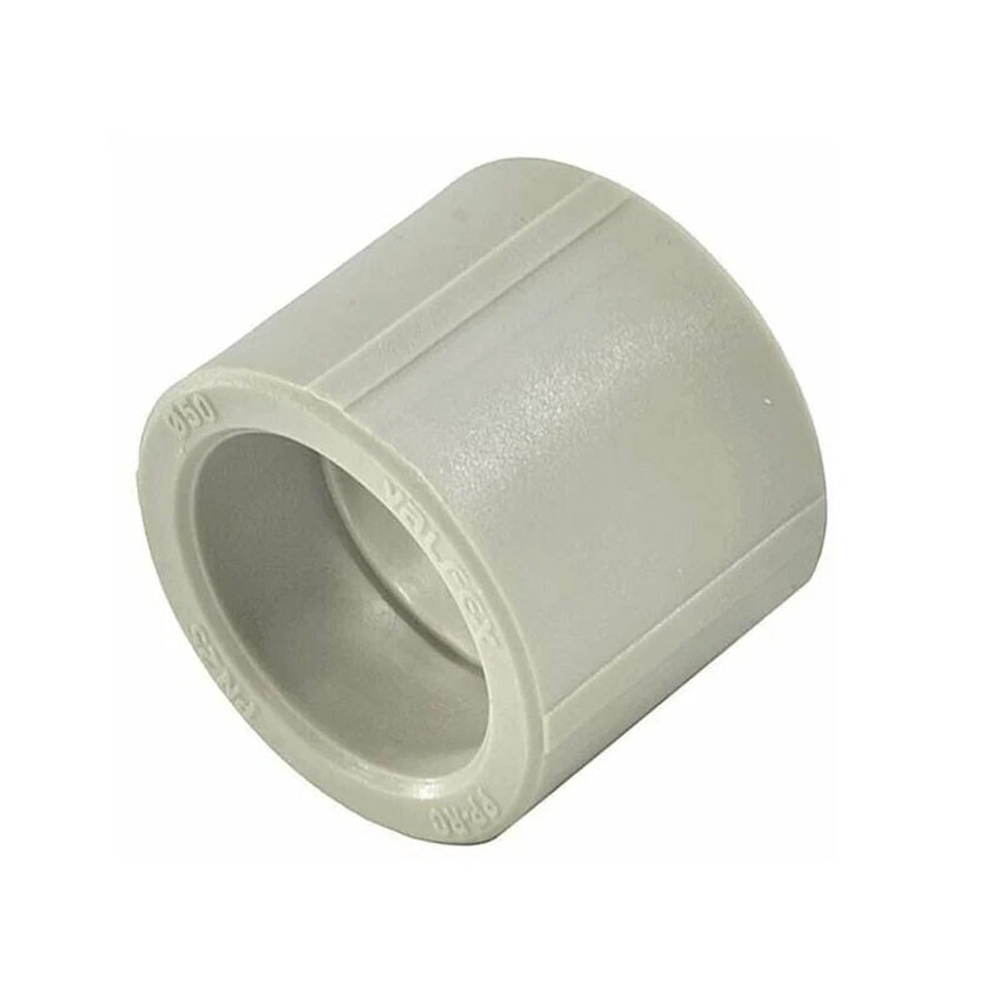 Муфта полипропиленовая соединительная Valfex, DN 25, PN 25, серая