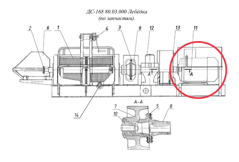 Двигатель 4АМ225М 8/6 У3, N=22/30 кВт, п=750/1000 об/мин