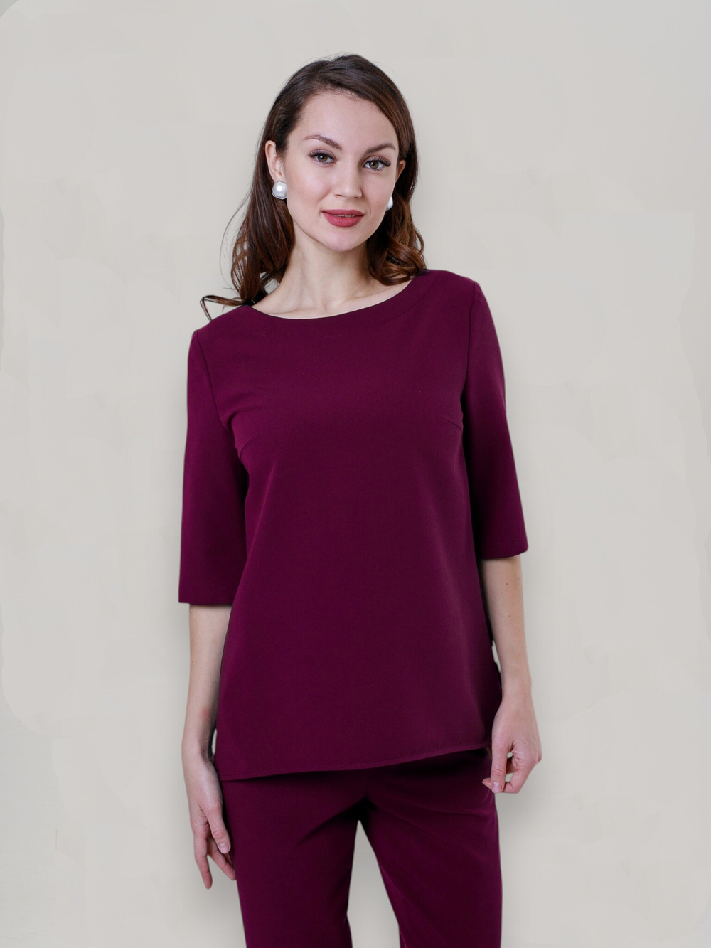 Блуза медицинская женская | Бл-349/2 3/4 либерти люкс