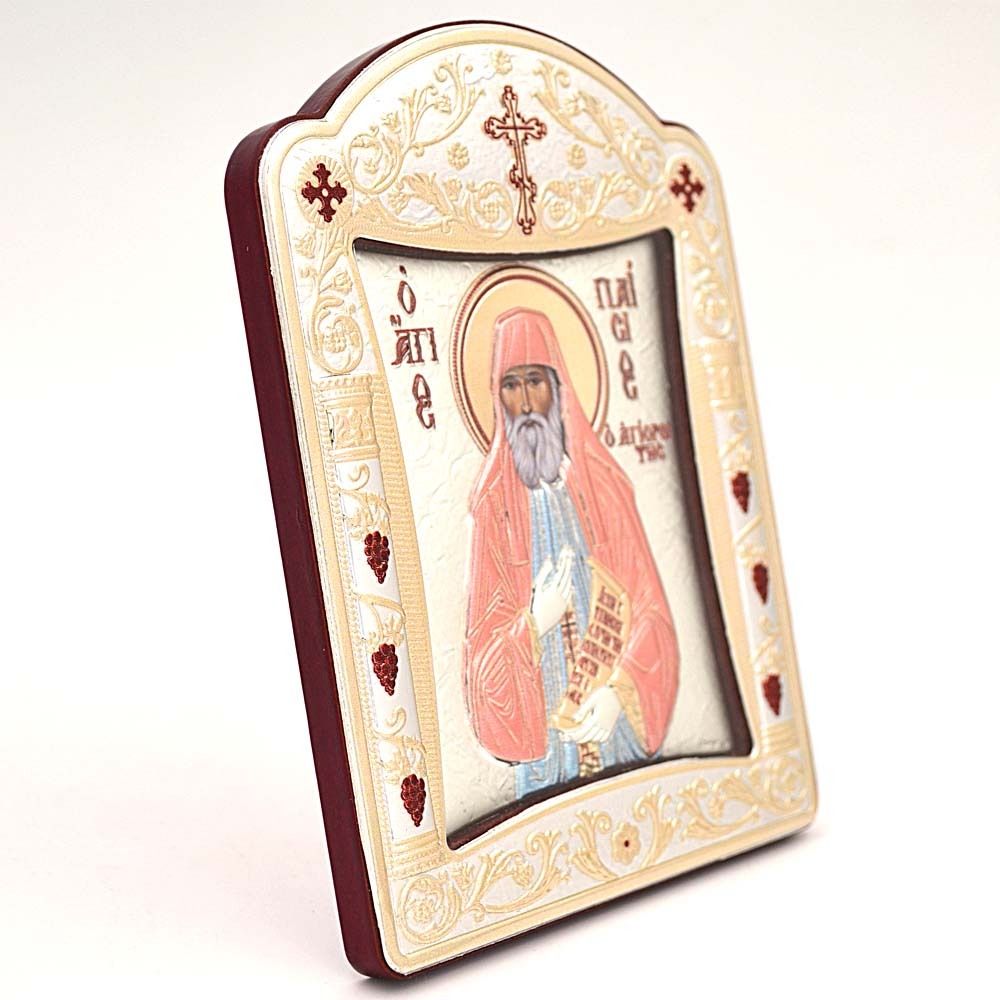 Паисий Святогорец. Икона в серебряном киоте.