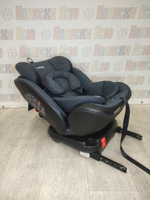 Автокресло детское Indigo Aero ST-3 Isofix группа 0/1/2/3 (0-36) т.серый лен