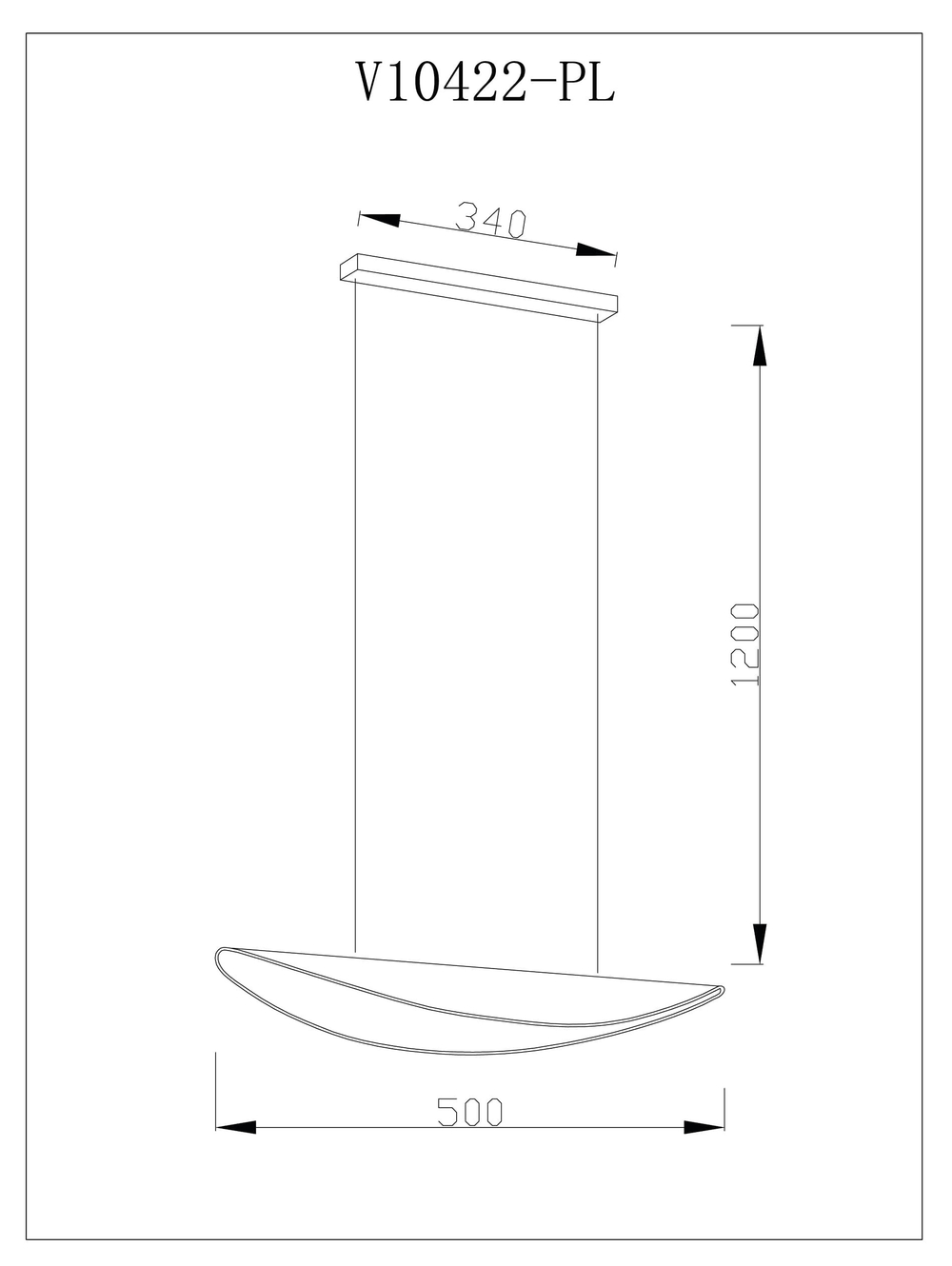 Люстра подвесная светодиодная Moderli V10422-PL Napoli