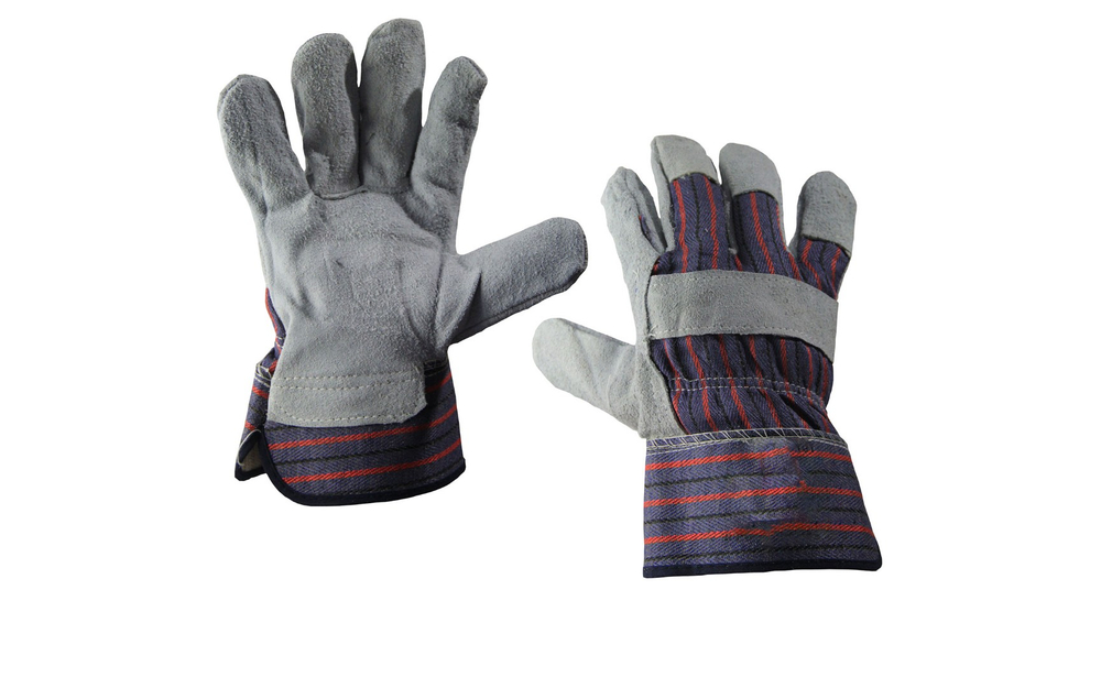 Перчатки спилковые комбинированные