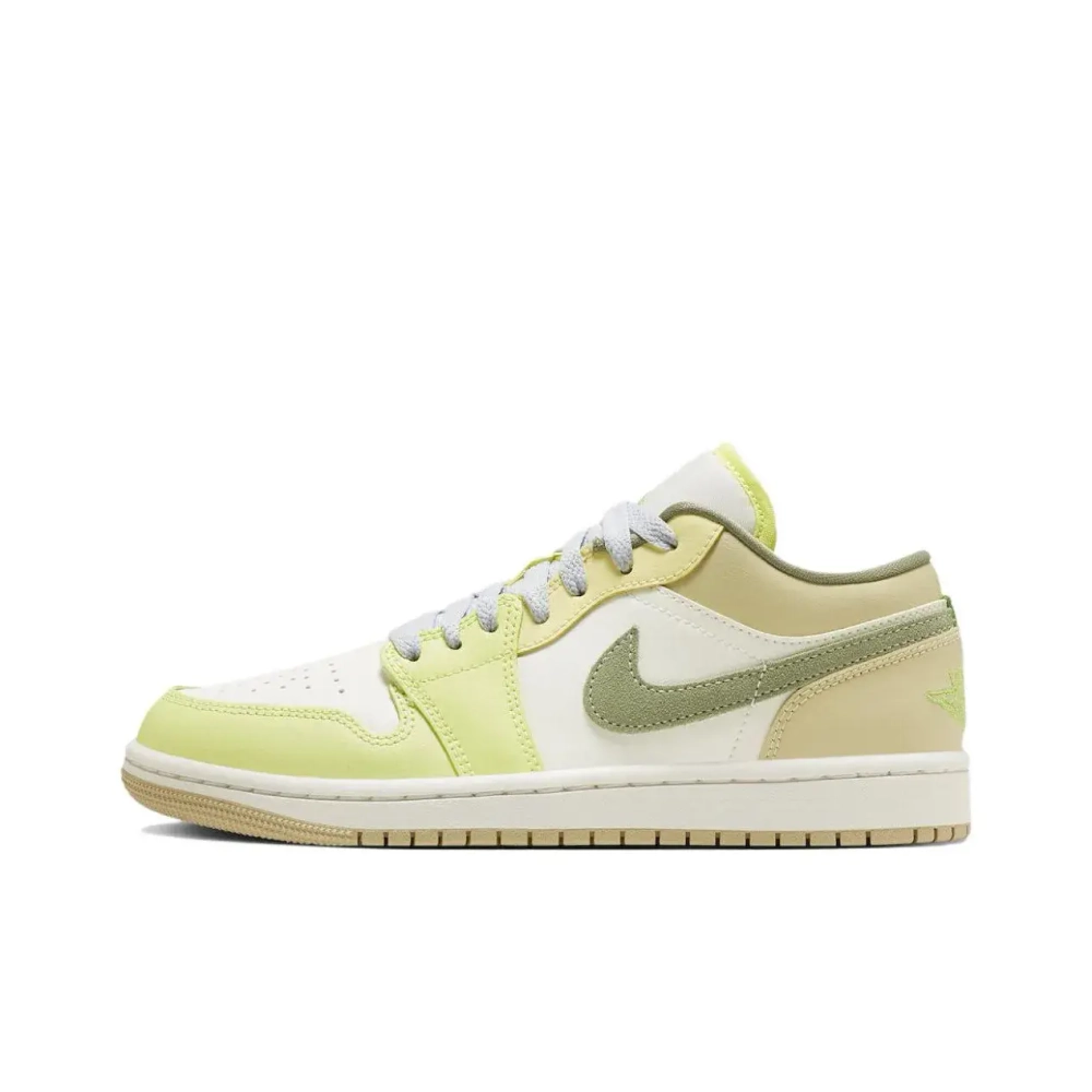 Женские кроссовки Air Jordan 1 Low 'Sail Oil Green Light Lemon' FD9906-131