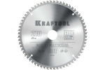 Диск пильный по алюминию KRAFTOOL Multi material 210x30 мм, 64Т 36953-210-30