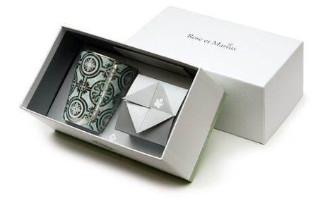 Свеча парфюмированная 200г Rose et Marius Casteu vert зеленая