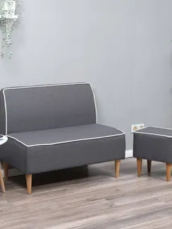 Диван "Одос" рогожка Neptune графит