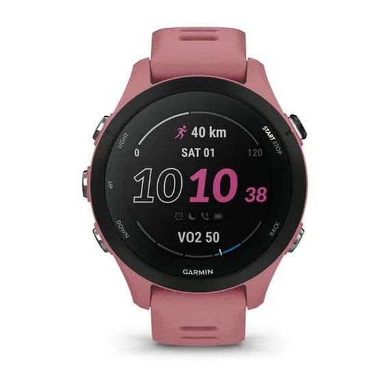Умные часы Garmin FORERUNNER 255S со светло-розовым ремешком