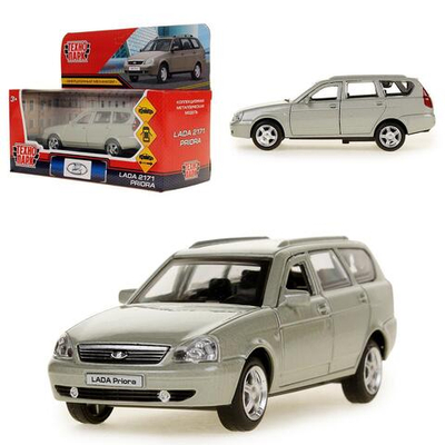 Модель ин. мет. "Lada 2171 Priora" 12см, открыв. двери, багажн. бежевый PRIORAWAG-12-BN (Технопарк)
