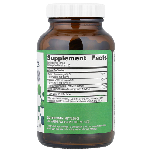 Metagenics, CandiBactin-AR®, средство для здоровья кишечника, 120 капсул