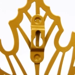 Крючок интерьерный металлический «ЛОФТ ТАМБЛ», клео, цвет золото, 11,5*18см