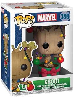 Фигурка Funko POP! Bobble Marvel Holiday Groot w/ Lights & Ornaments (399) 33982
