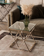 Журнальный стол 55*55 ИНСИГНИЯ серебро