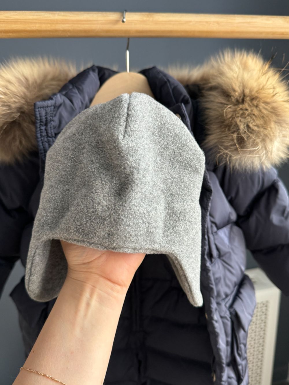 Пуховый комплект Il Gufo с шапкой, 92