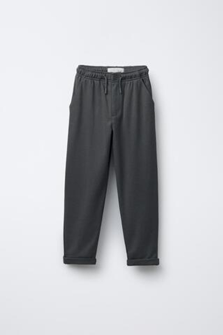 ZARA БРЮКИ COMFORT НА РЕЗИНКЕ, СЕРЫЙ